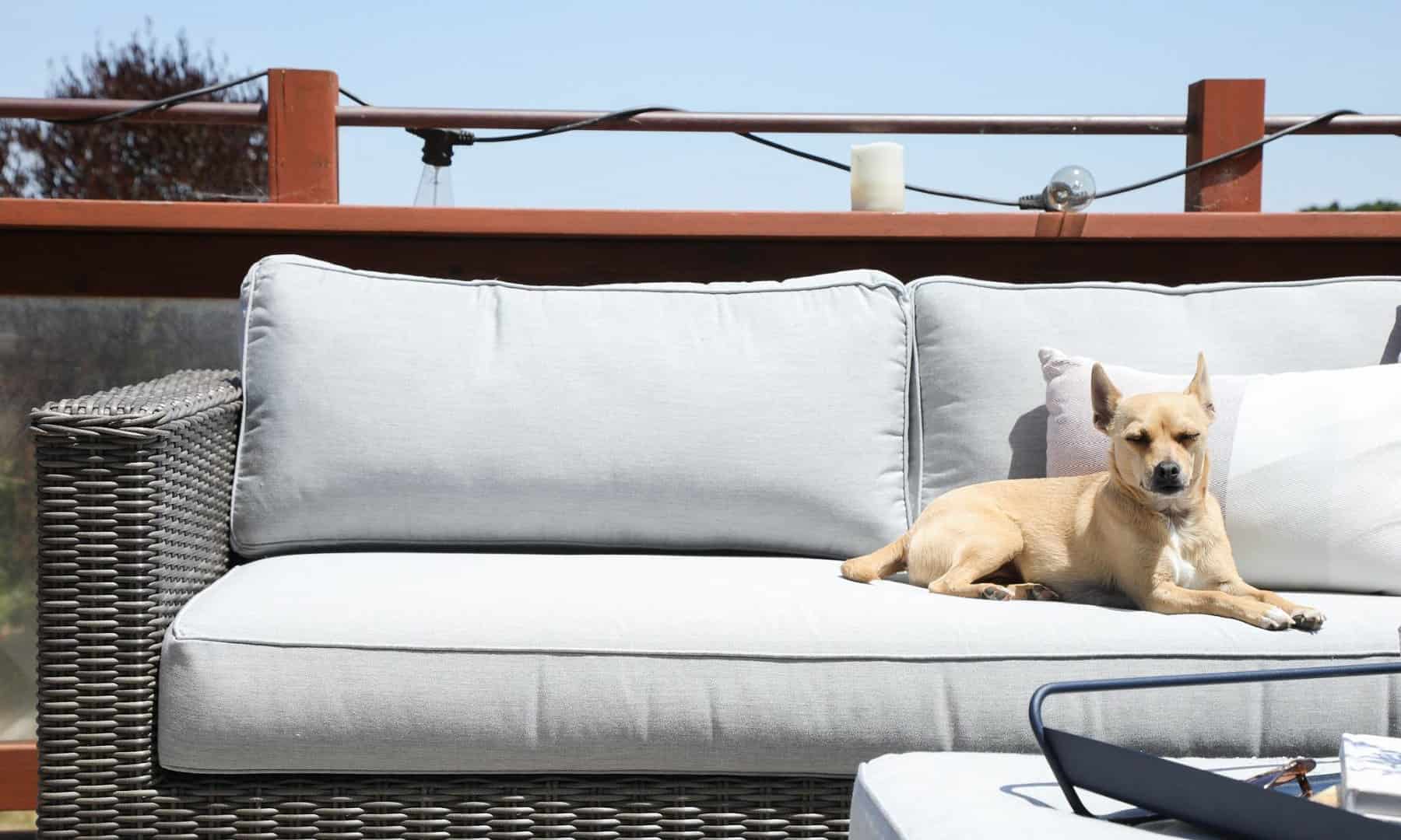 rattan bútor párna