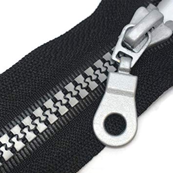 ezüst nagyfogú cipzár