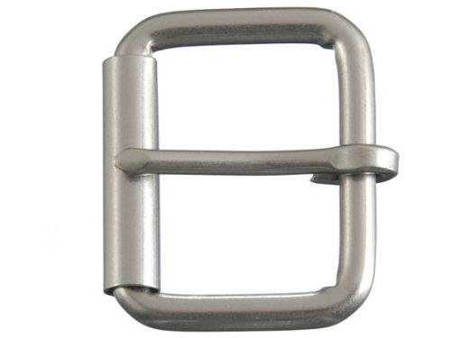 heel bar roller belt buckle gray 298